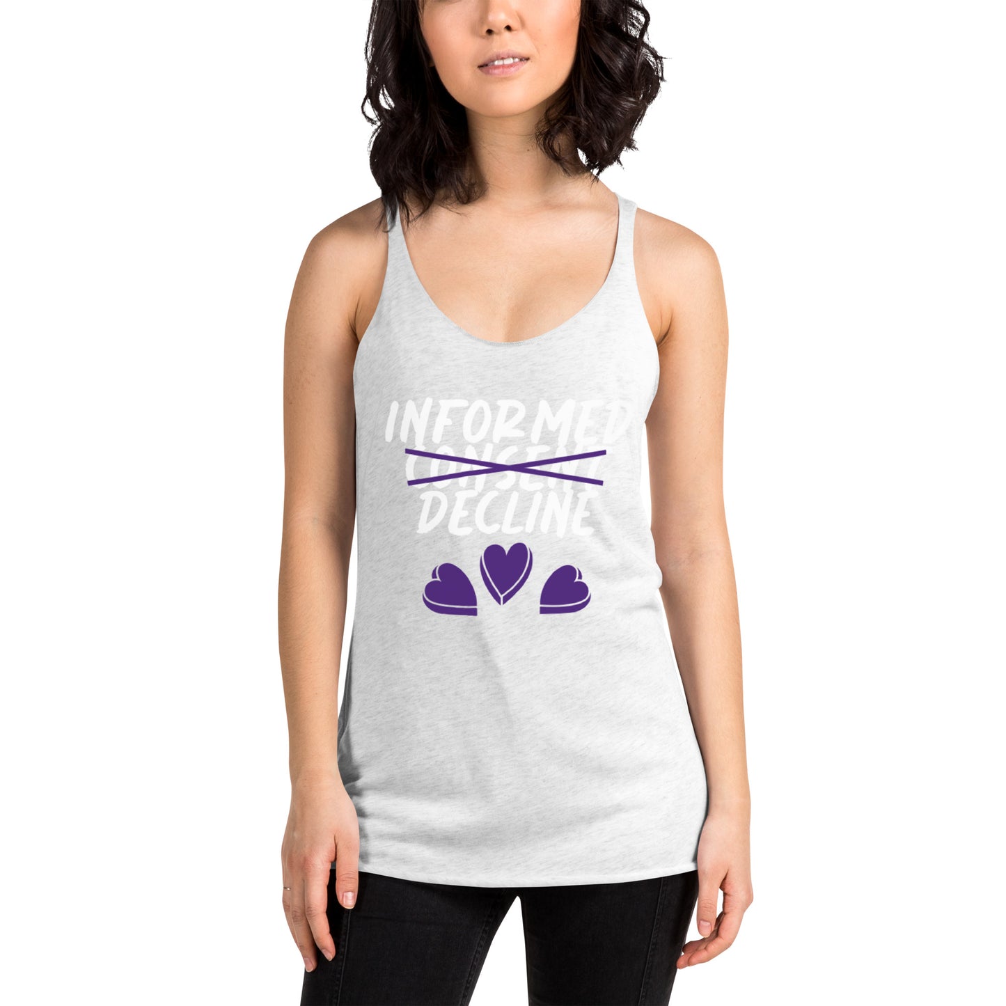 Informed Decline Flow Racerback Tank