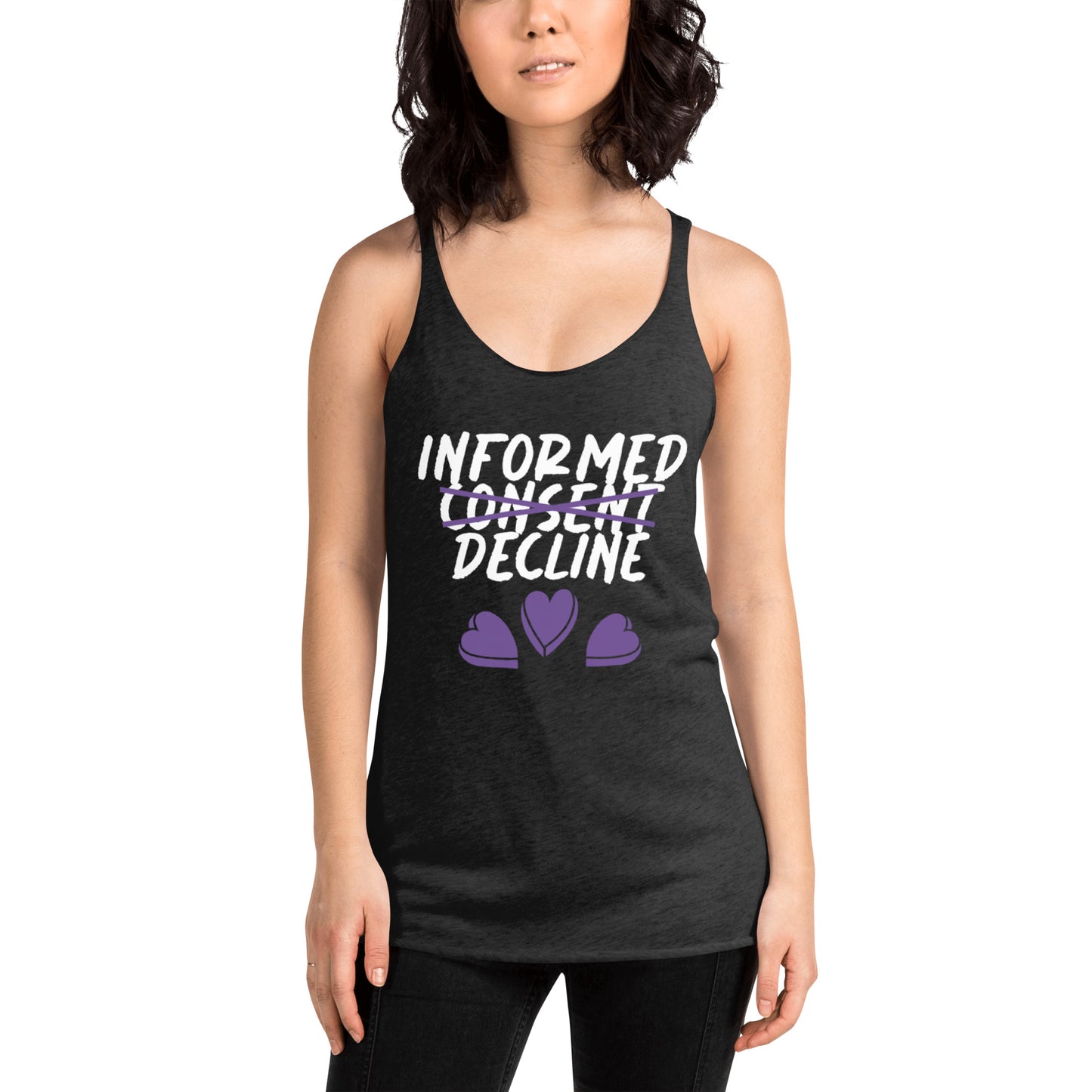 Informed Decline Flow Racerback Tank