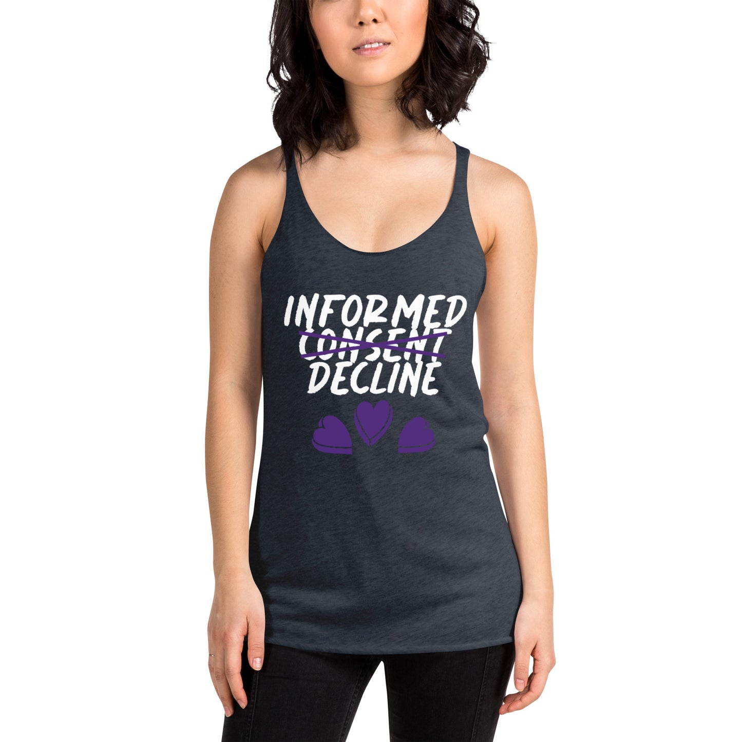 Informed Decline Flow Racerback Tank