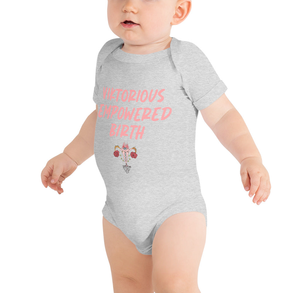 Baby Onesie Pink Letters