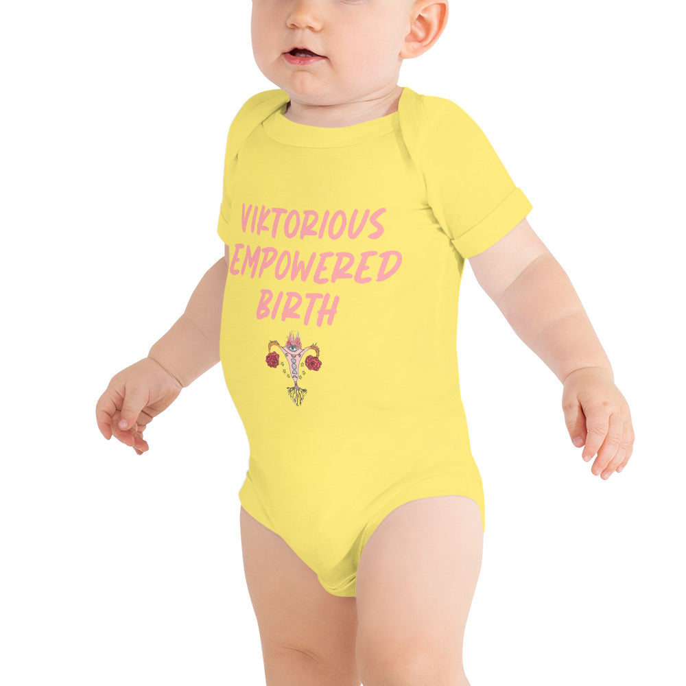 Baby Onesie Pink Letters